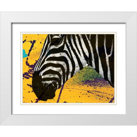 Africa Savanna White Modern Wood Framed Art Print with Double Matting by Phillip, Jamie