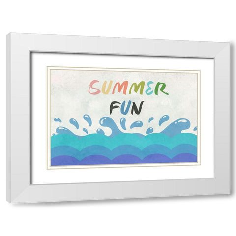 Summer 2 White Modern Wood Framed Art Print with Double Matting by Phillip, Jamie