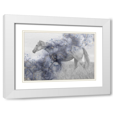 Mystic Horse 2 White Modern Wood Framed Art Print with Double Matting by Phillip, Jamie