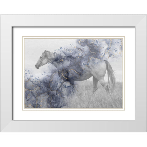 Mystic Horse 2 White Modern Wood Framed Art Print with Double Matting by Phillip, Jamie