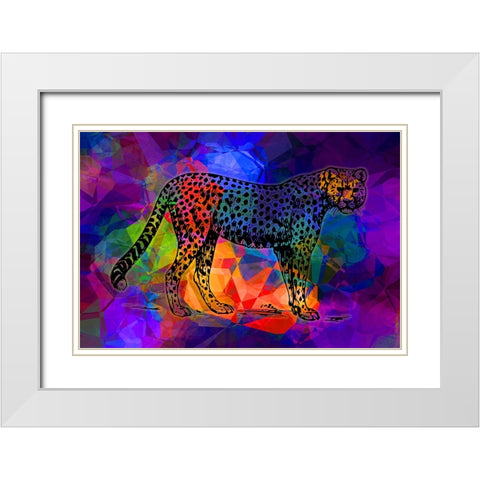 Big Cat 2 White Modern Wood Framed Art Print with Double Matting by Phillip, Jamie