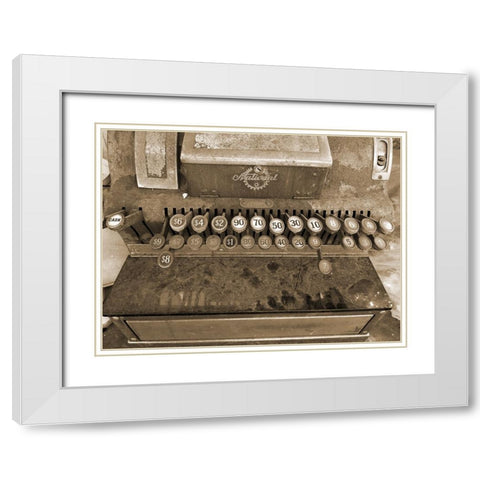 Money Machine White Modern Wood Framed Art Print with Double Matting by Phillip, Jamie
