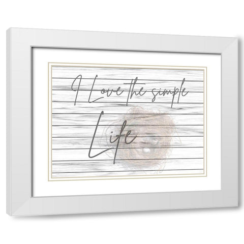 Country Living White Modern Wood Framed Art Print with Double Matting by Phillip, Jamie