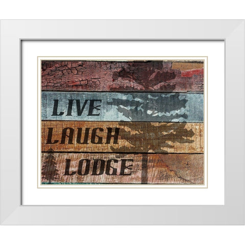 Lodge White Modern Wood Framed Art Print with Double Matting by Phillip, Jamie