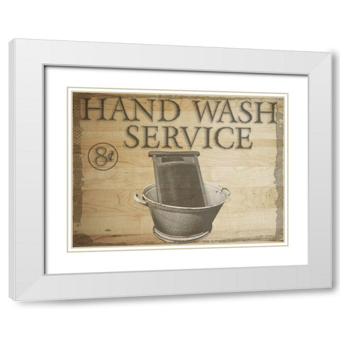 Wash Board White Modern Wood Framed Art Print with Double Matting by Phillip, Jamie