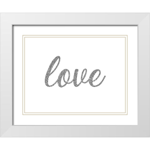 Wide Spread Love 2 White Modern Wood Framed Art Print with Double Matting by Phillip, Jamie