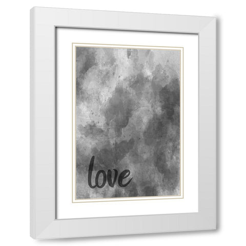 Give Me Some Love 1 White Modern Wood Framed Art Print with Double Matting by Phillip, Jamie
