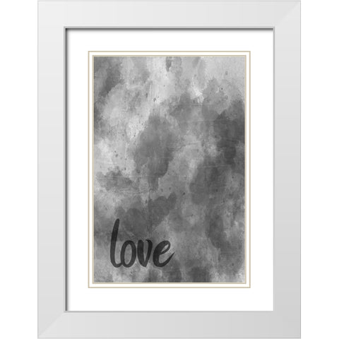 Give Me Some Love 1 White Modern Wood Framed Art Print with Double Matting by Phillip, Jamie