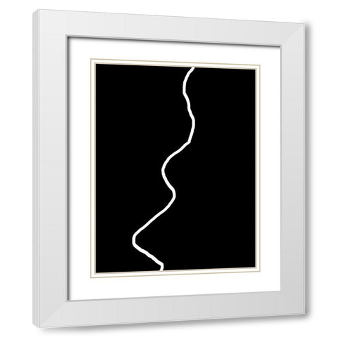 Poetry 2 White Modern Wood Framed Art Print with Double Matting by Phillip, Jamie