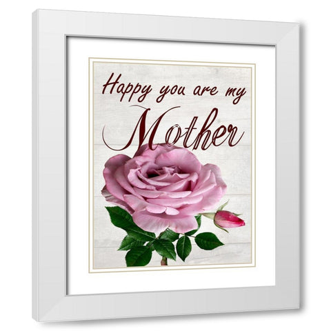My Mother White Modern Wood Framed Art Print with Double Matting by Phillip, Jamie
