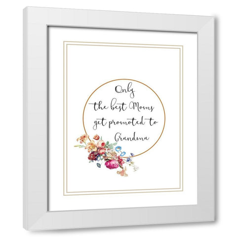 Grandmas White Modern Wood Framed Art Print with Double Matting by Phillip, Jamie