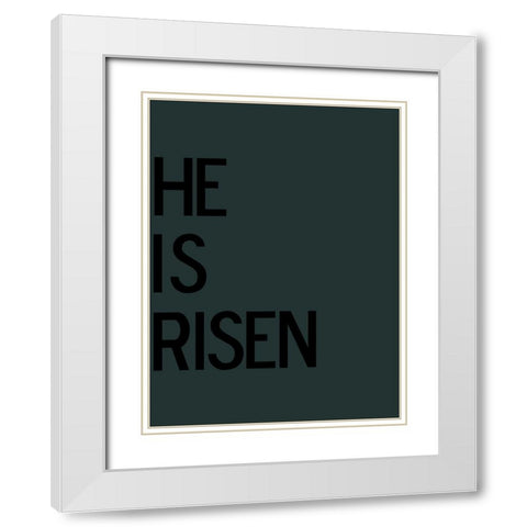 Risen White Modern Wood Framed Art Print with Double Matting by Phillip, Jamie