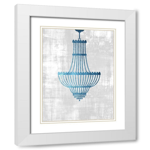 From The Chandelier White Modern Wood Framed Art Print with Double Matting by Phillip, Jamie