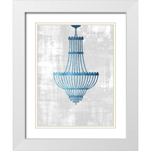 From The Chandelier White Modern Wood Framed Art Print with Double Matting by Phillip, Jamie