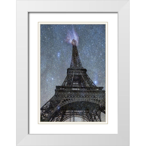 AStronomical Paris 2 White Modern Wood Framed Art Print with Double Matting by Phillip, Jamie