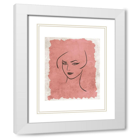 Beauty Queen White Modern Wood Framed Art Print with Double Matting by Phillip, Jamie