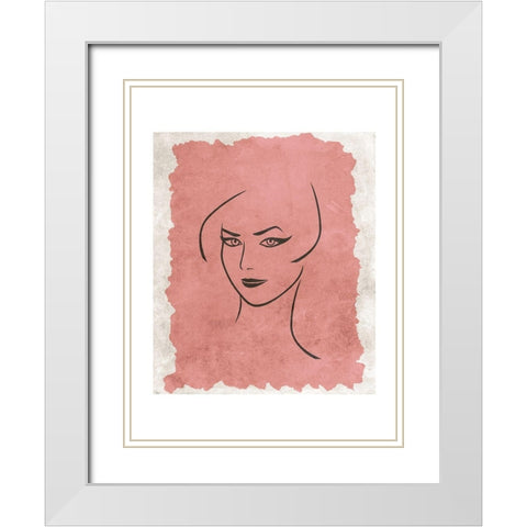 Beauty Queen White Modern Wood Framed Art Print with Double Matting by Phillip, Jamie