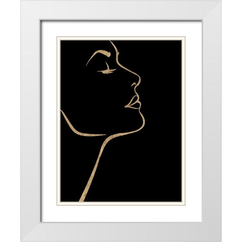 Hey Girl White Modern Wood Framed Art Print with Double Matting by Phillip, Jamie