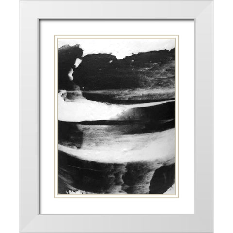 Butter Cream 1 White Modern Wood Framed Art Print with Double Matting by Phillip, Jamie