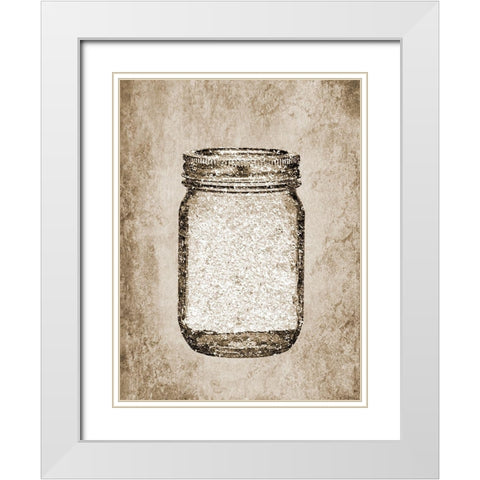 Heart White Modern Wood Framed Art Print with Double Matting by Phillip, Jamie