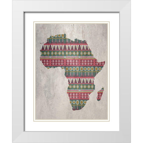 Africa White Modern Wood Framed Art Print with Double Matting by Phillip, Jamie