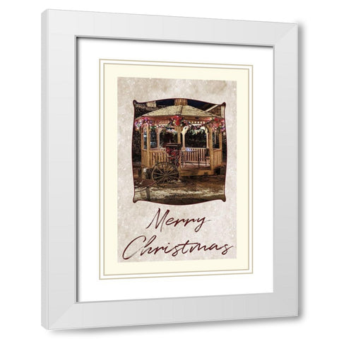Holidays White Modern Wood Framed Art Print with Double Matting by Phillip, Jamie