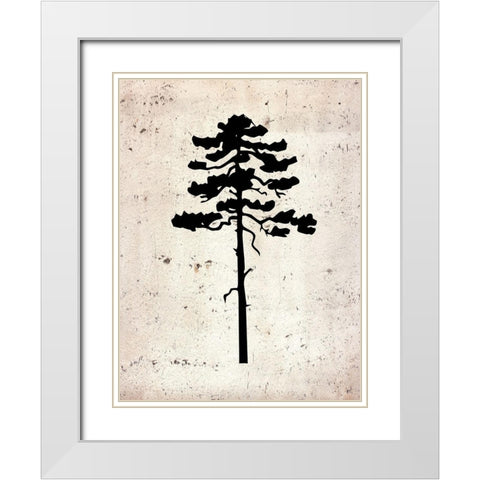 Botancal Calm White Modern Wood Framed Art Print with Double Matting by Phillip, Jamie