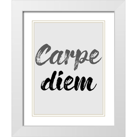 The Day White Modern Wood Framed Art Print with Double Matting by Phillip, Jamie