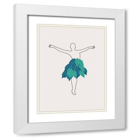 Fashion White Modern Wood Framed Art Print with Double Matting by Phillip, Jamie