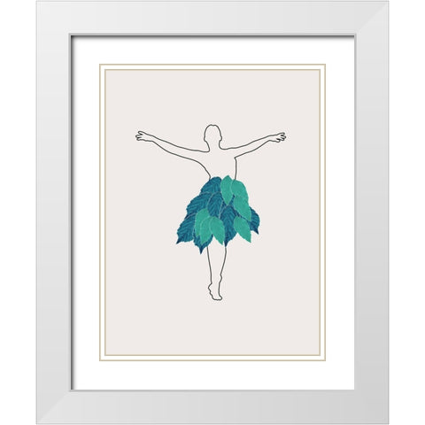 Fashion White Modern Wood Framed Art Print with Double Matting by Phillip, Jamie