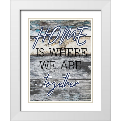 Home White Modern Wood Framed Art Print with Double Matting by Phillip, Jamie