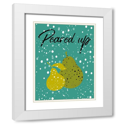 Fruits 1 White Modern Wood Framed Art Print with Double Matting by Phillip, Jamie