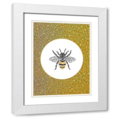 Honeycomb 3 White Modern Wood Framed Art Print with Double Matting by Phillip, Jamie