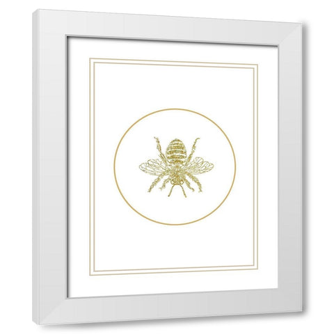 Honeycomb 4 White Modern Wood Framed Art Print with Double Matting by Phillip, Jamie