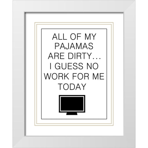 Social Distancing 3 White Modern Wood Framed Art Print with Double Matting by Phillip, Jamie