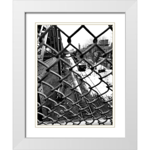 Rail Way White Modern Wood Framed Art Print with Double Matting by Phillip, Jamie