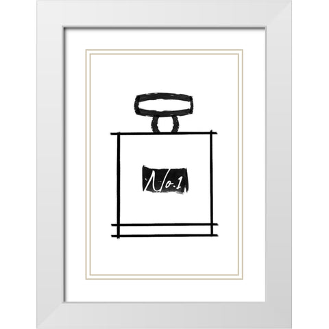 Perfume 2 White Modern Wood Framed Art Print with Double Matting by Phillip, Jamie