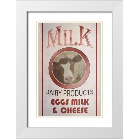 Dairy White Modern Wood Framed Art Print with Double Matting by Phillip, Jamie