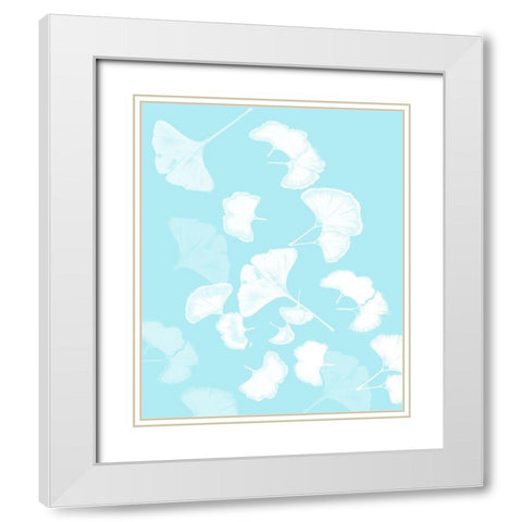 Ginkgo 2 White Modern Wood Framed Art Print with Double Matting by Phillip, Jamie