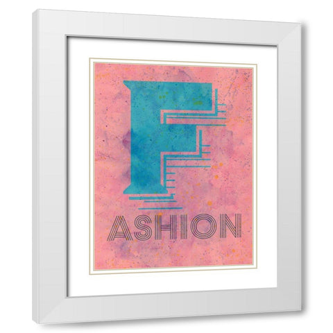 Fashion White Modern Wood Framed Art Print with Double Matting by Phillip, Jamie