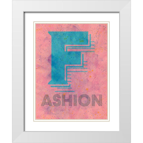 Fashion White Modern Wood Framed Art Print with Double Matting by Phillip, Jamie