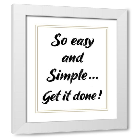 Simple White Modern Wood Framed Art Print with Double Matting by Phillip, Jamie