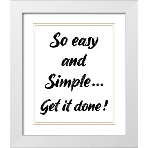 Simple White Modern Wood Framed Art Print with Double Matting by Phillip, Jamie