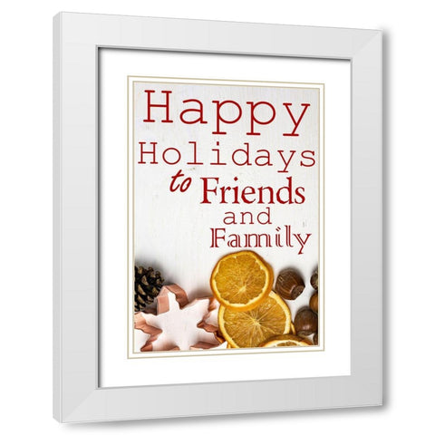 Holidays White Modern Wood Framed Art Print with Double Matting by Phillip, Jamie