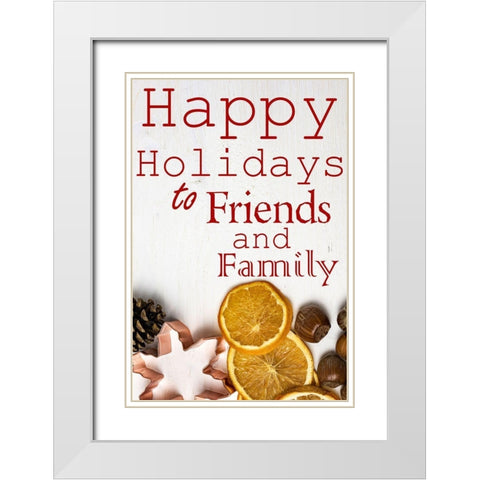 Holidays White Modern Wood Framed Art Print with Double Matting by Phillip, Jamie