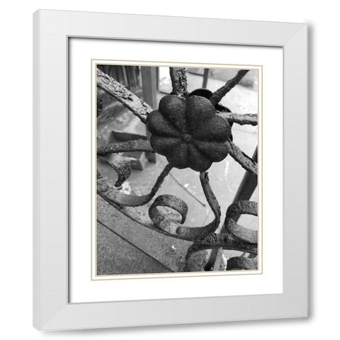 Gate 2 White Modern Wood Framed Art Print with Double Matting by Phillip, Jamie