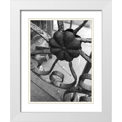 Gate 2 White Modern Wood Framed Art Print with Double Matting by Phillip, Jamie