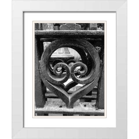 Gate 3 White Modern Wood Framed Art Print with Double Matting by Phillip, Jamie