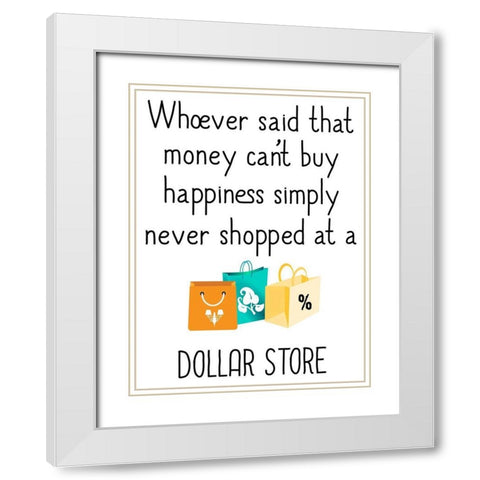 Dollar Store White Modern Wood Framed Art Print with Double Matting by Phillip, Jamie