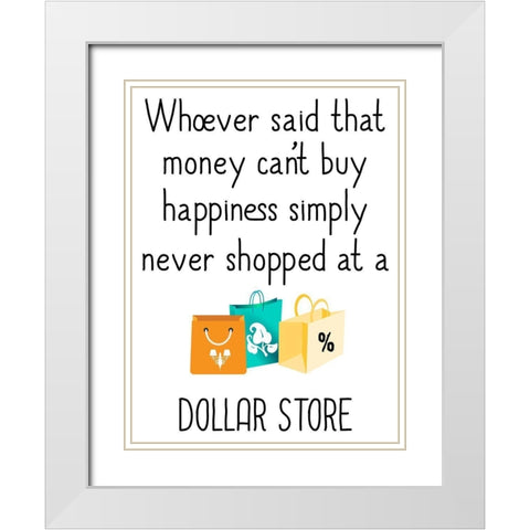 Dollar Store White Modern Wood Framed Art Print with Double Matting by Phillip, Jamie